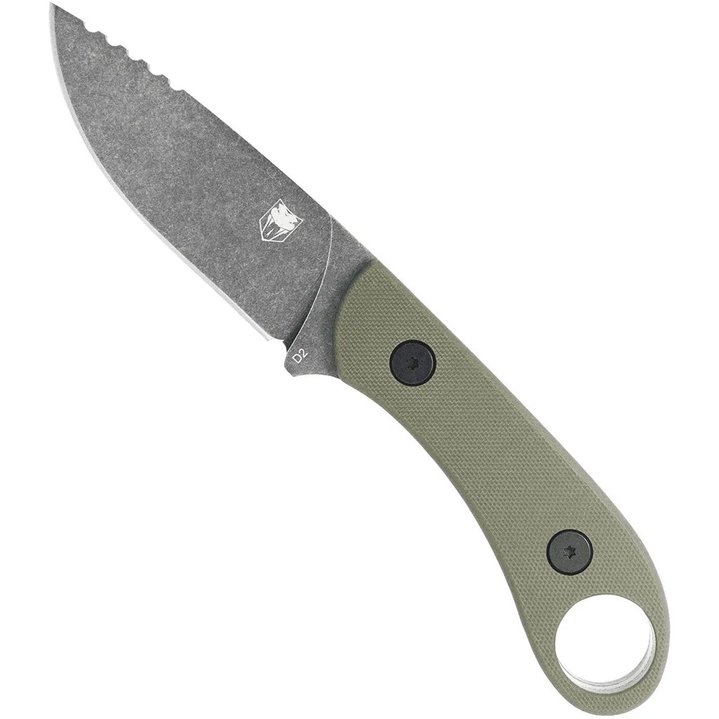 CobraTec D2 Skinner Knife Generation II Fixed Blade OD Green