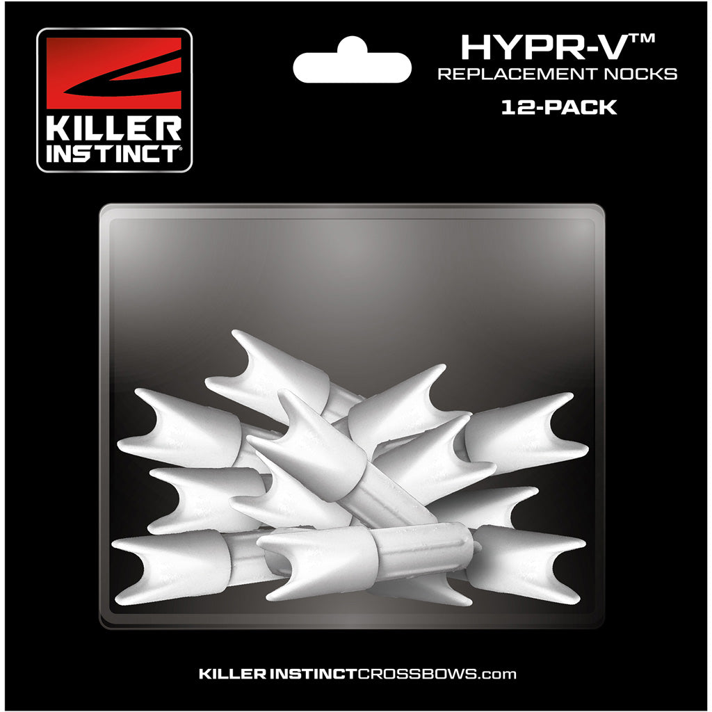 Killer Instinct Hypr-V Nocks White 12 pk.
