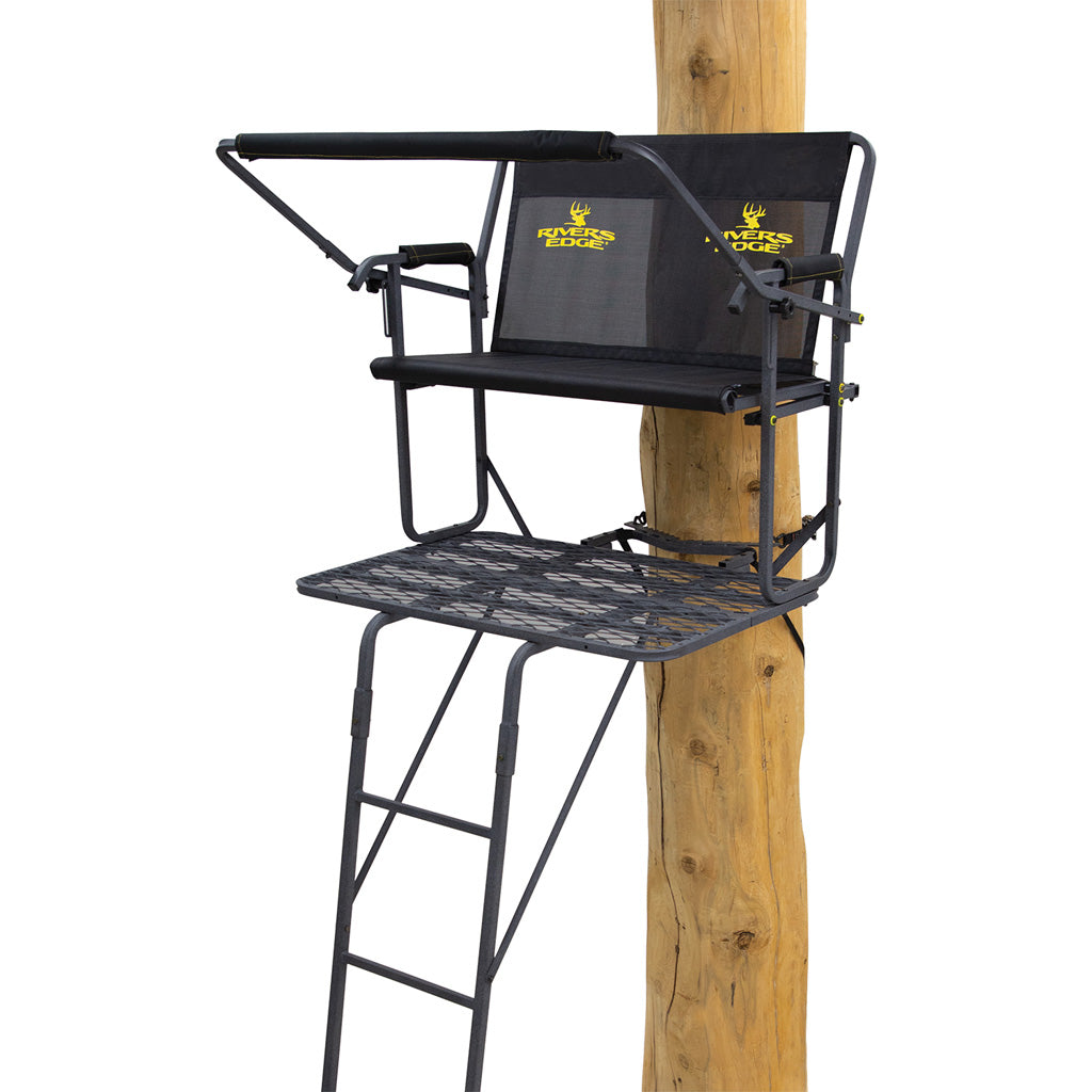 Rivers Edge Twoplex 2 Man Ladder Stand 16 ft.