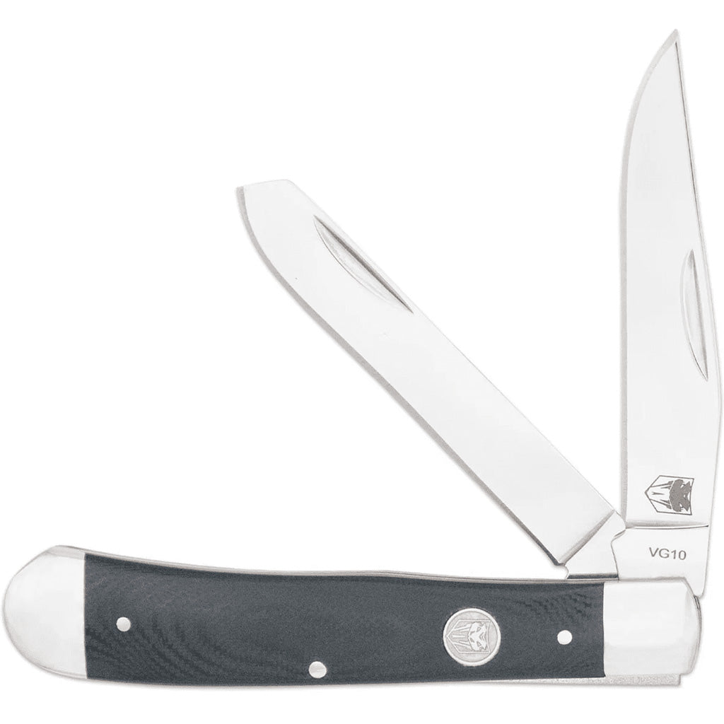 CobraTec Traditional Trapper Knife Folding Blade Black