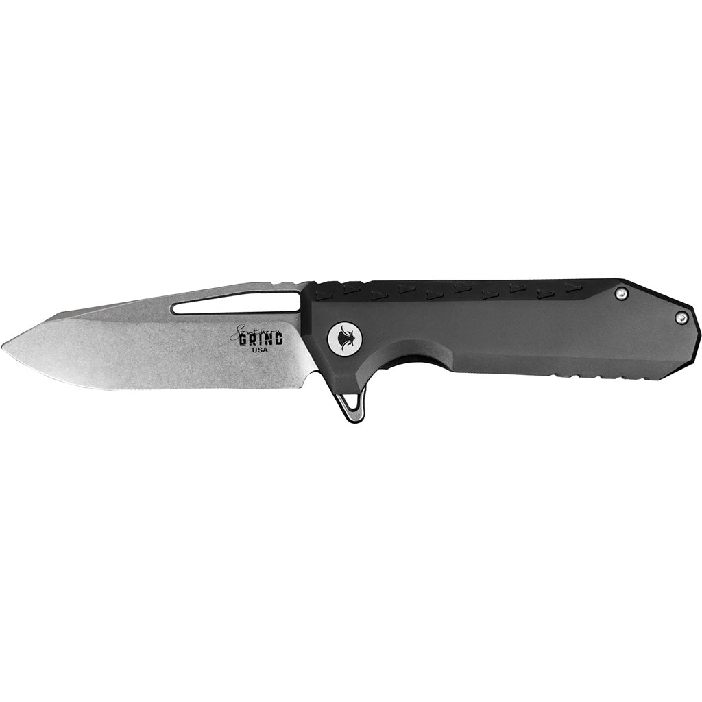 Southern Grind Penguin Folding Knife 3.5 in. Drop Point Satin w/ Black Titanium
