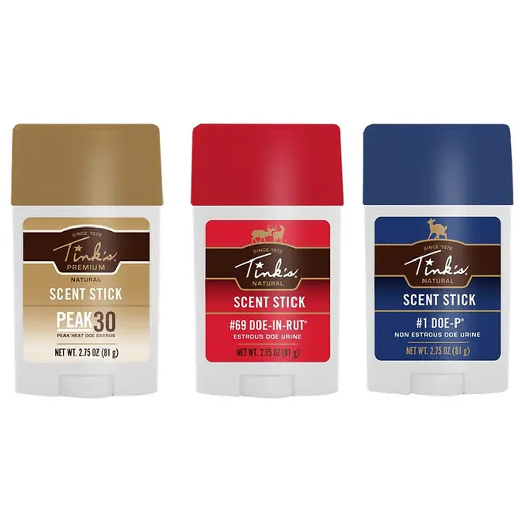 Tinks Scent Sticks (Doe-P,Doe-In-Rut,Peak-Heat) 3pk 2.75oz
