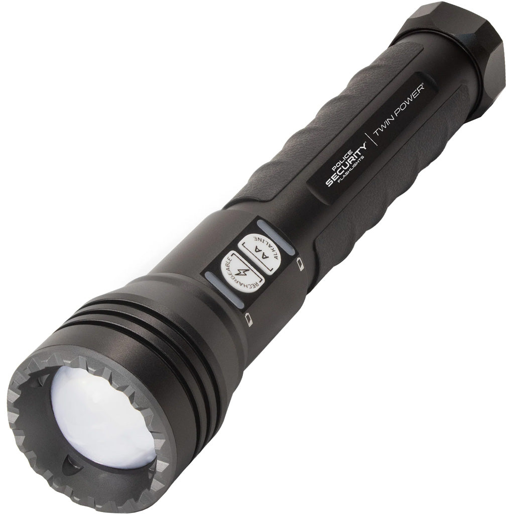 Police Security Long Throw Twin Power Flashlight 1000 Lumen 1/2 mile beam