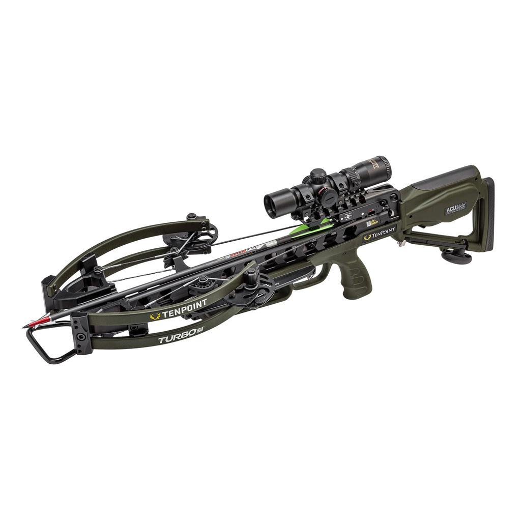 TenPoint Turbo S1 Crossbow Package ACUslide Moss Green