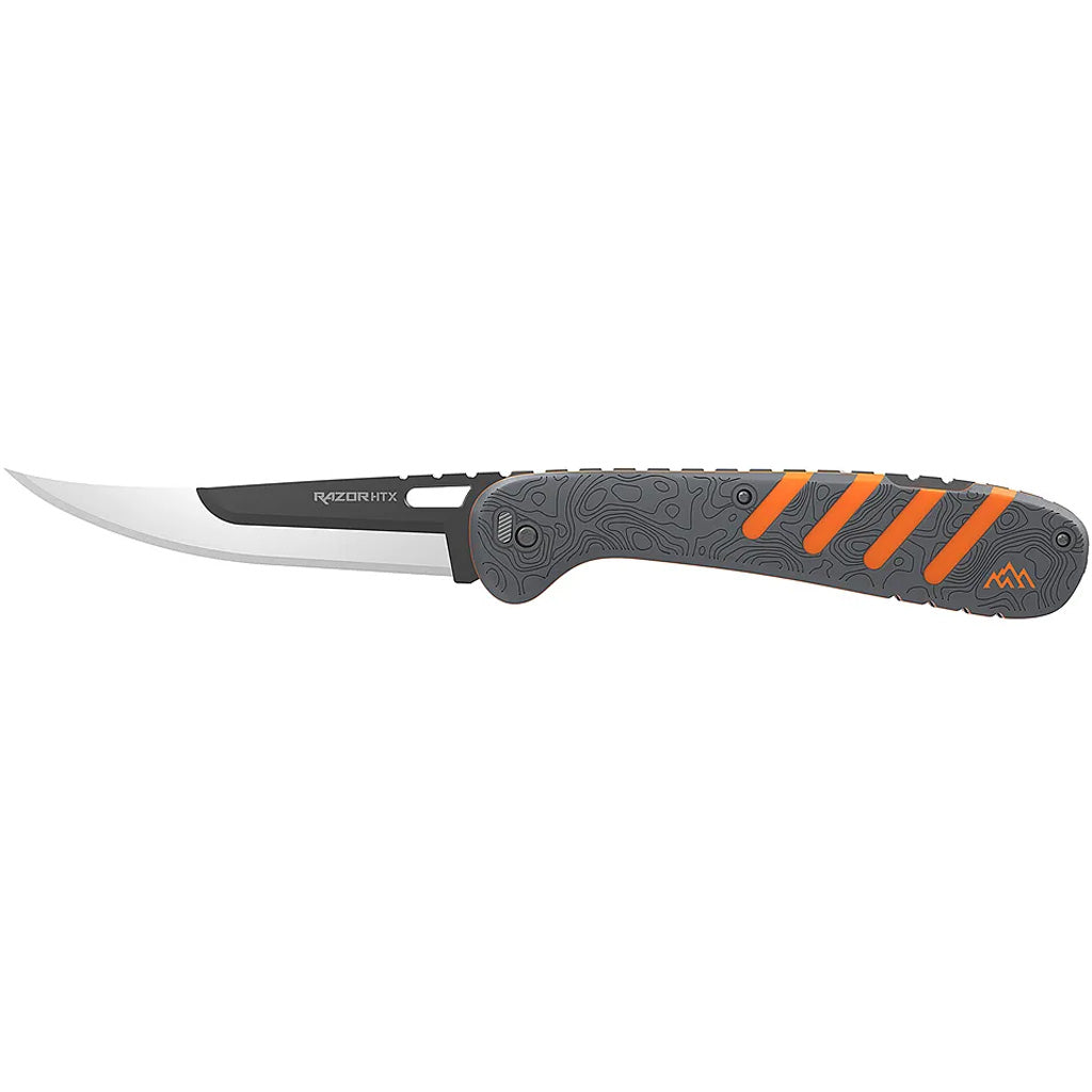 Outdoor Edge Razor Htx 5.0"" Folder Orange/Gray, 6 Blades