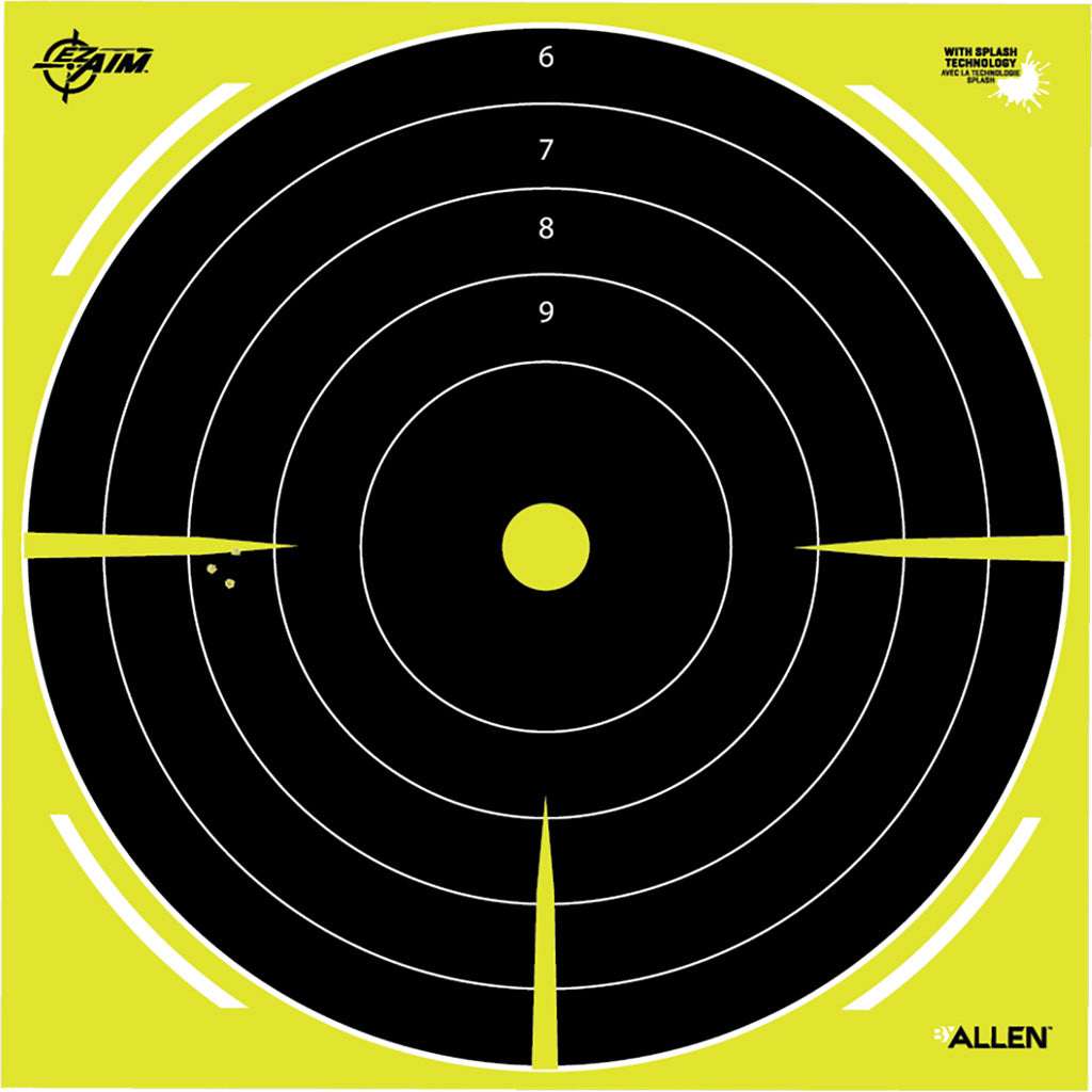 EzAim Pull-n-Shoot Splash Bullseye Target Roll 12x12 8 pk.