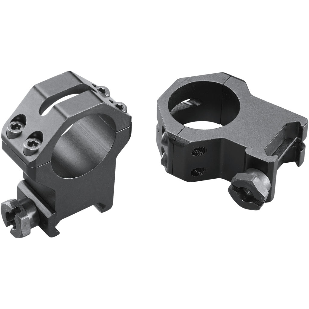 Weaver Classic 4Hole Skeleton Rings Matte Black 1"" XXHigh Clamshell Pack