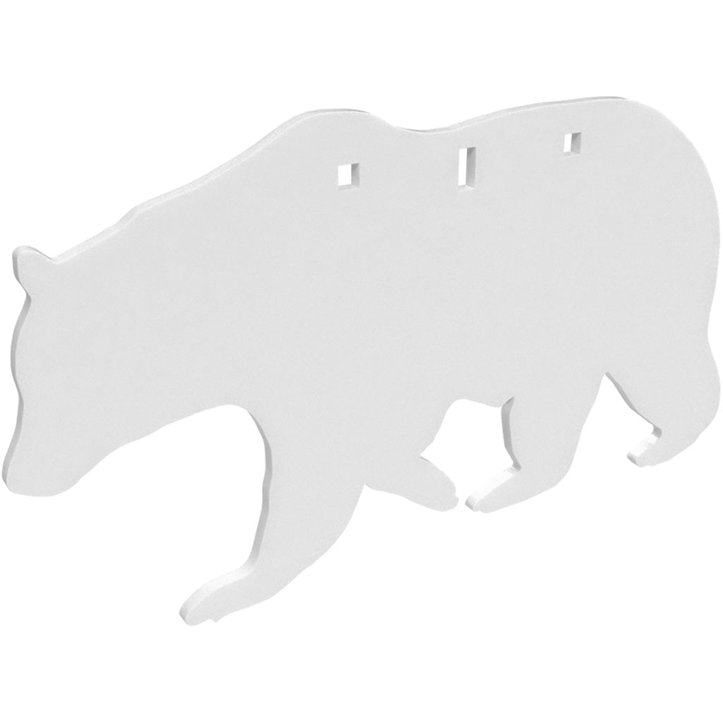 Birchwood Casey Ar500 Silhouette 3-Hole Bear 3/8""