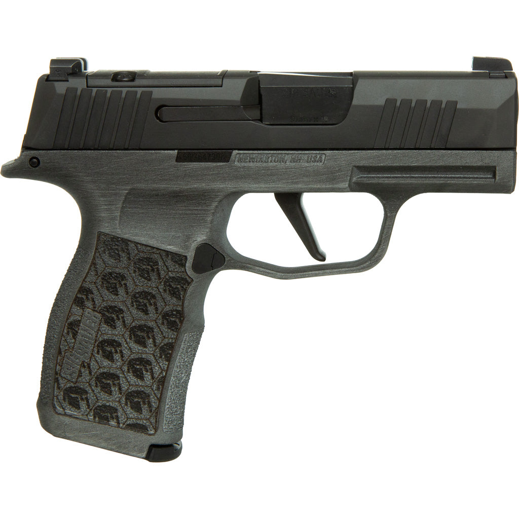 Sig Sauer P365X Pistol Silver Distressed w/Stipple GC365X-9-BXR3P-SD, 9mm