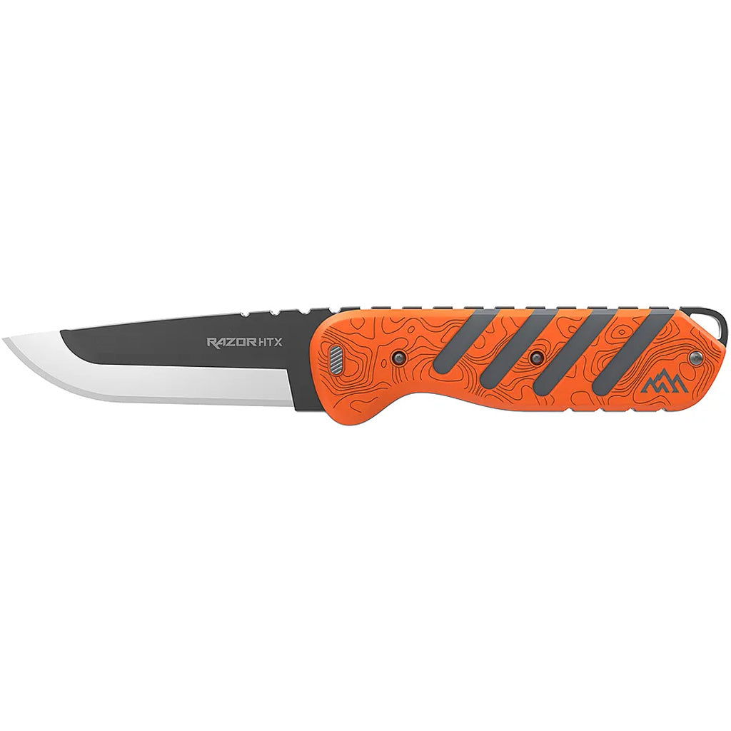Outdoor Edge Razor Htx 3.5"" Fixed Orange/Gray, 6 Blades