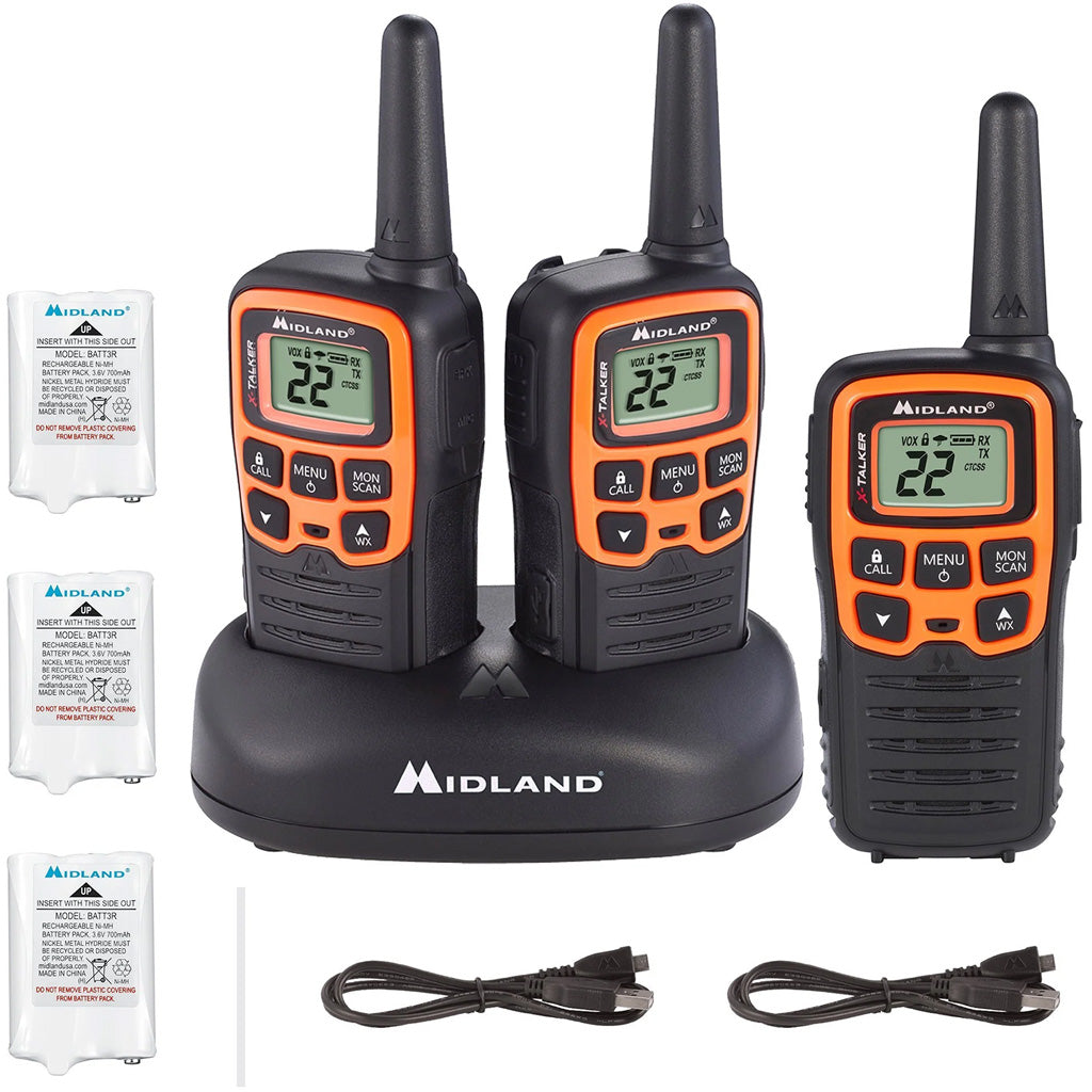 Midland X-Talker T51VP3 Two-Way Radio 3 pk.