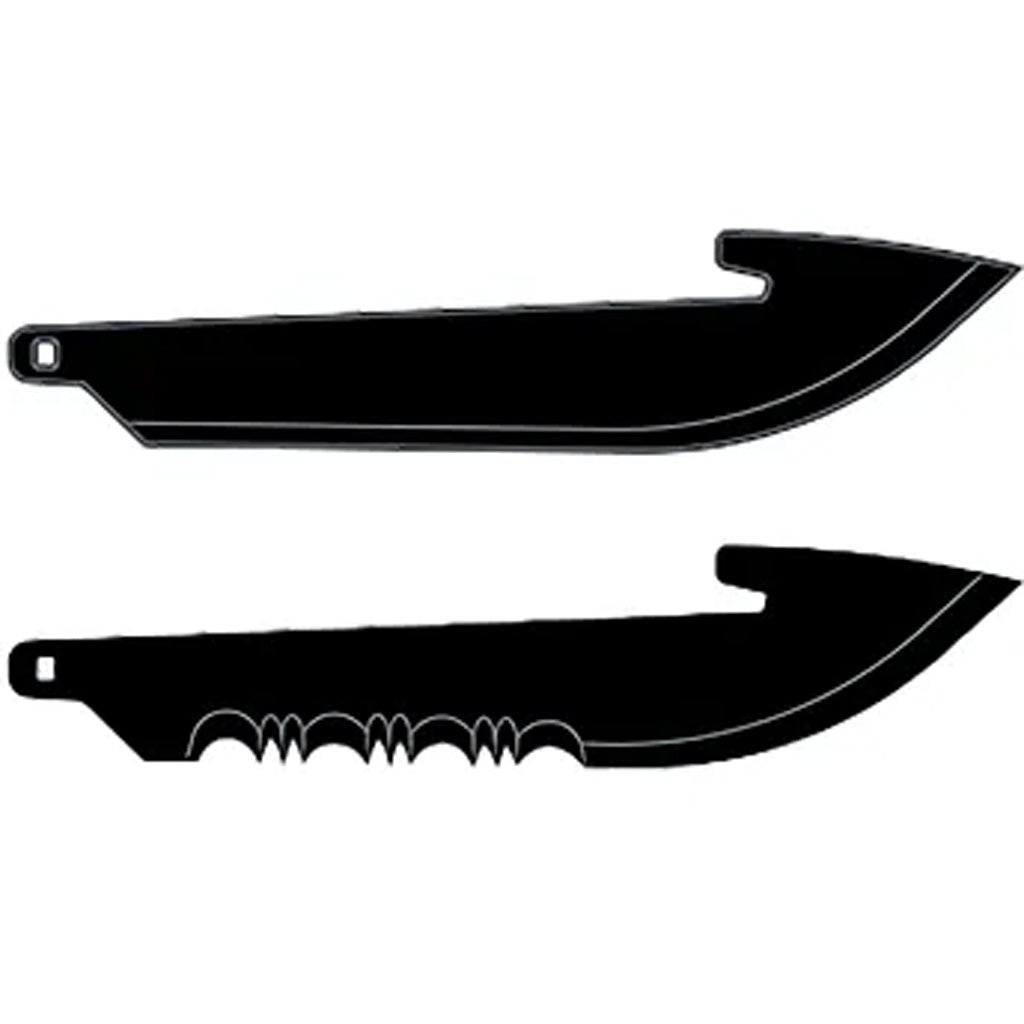 Outdoor Edge 2.5"" Carry Drop Point Combo Black, 6 Blades