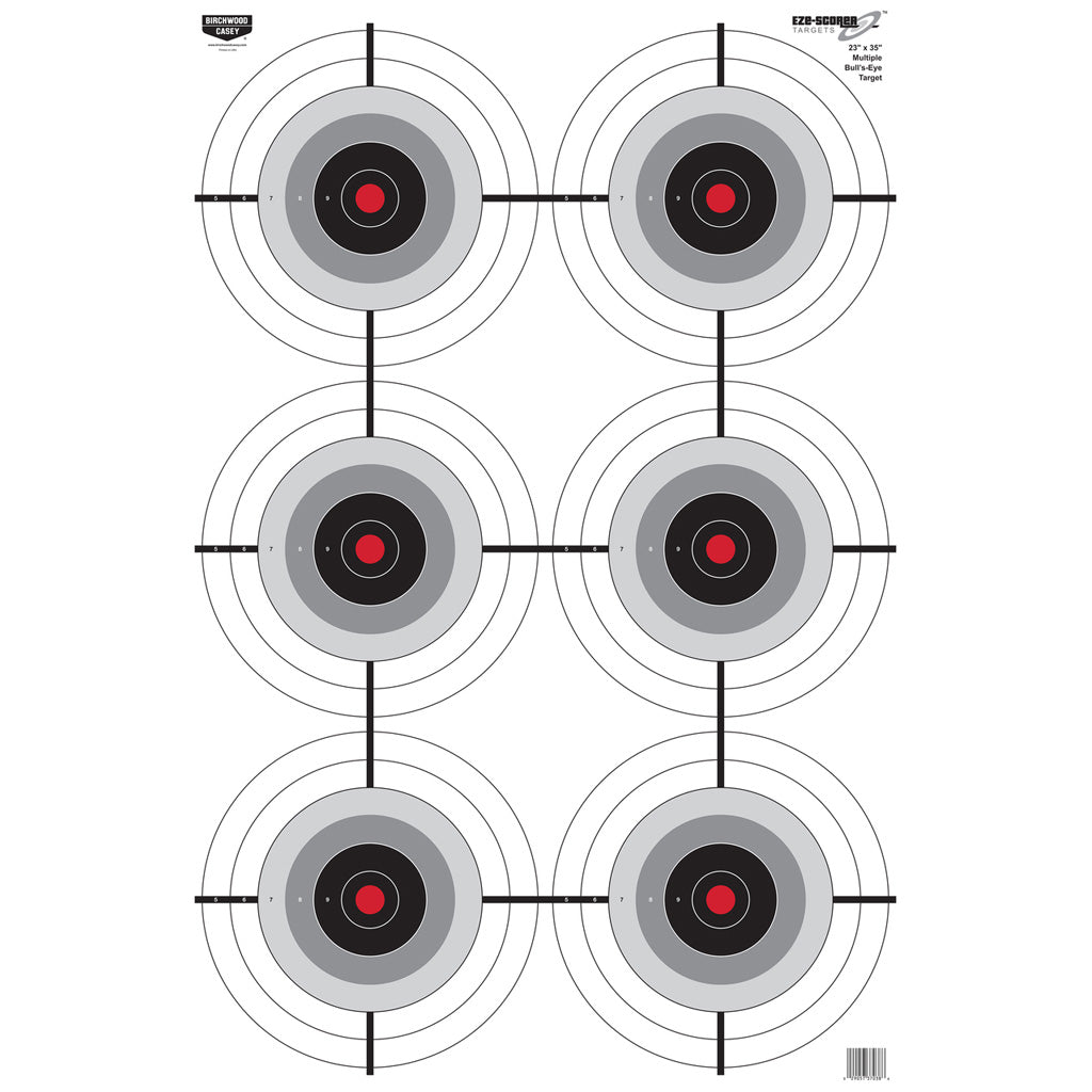 Birchwood Casey EZE-Scorer Target Multiple Bullseye 23x35 in. 100 pk.