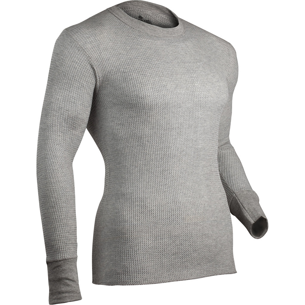 Indera Cotton Heavyweight Thermal Shirt Heather Grey X-Large