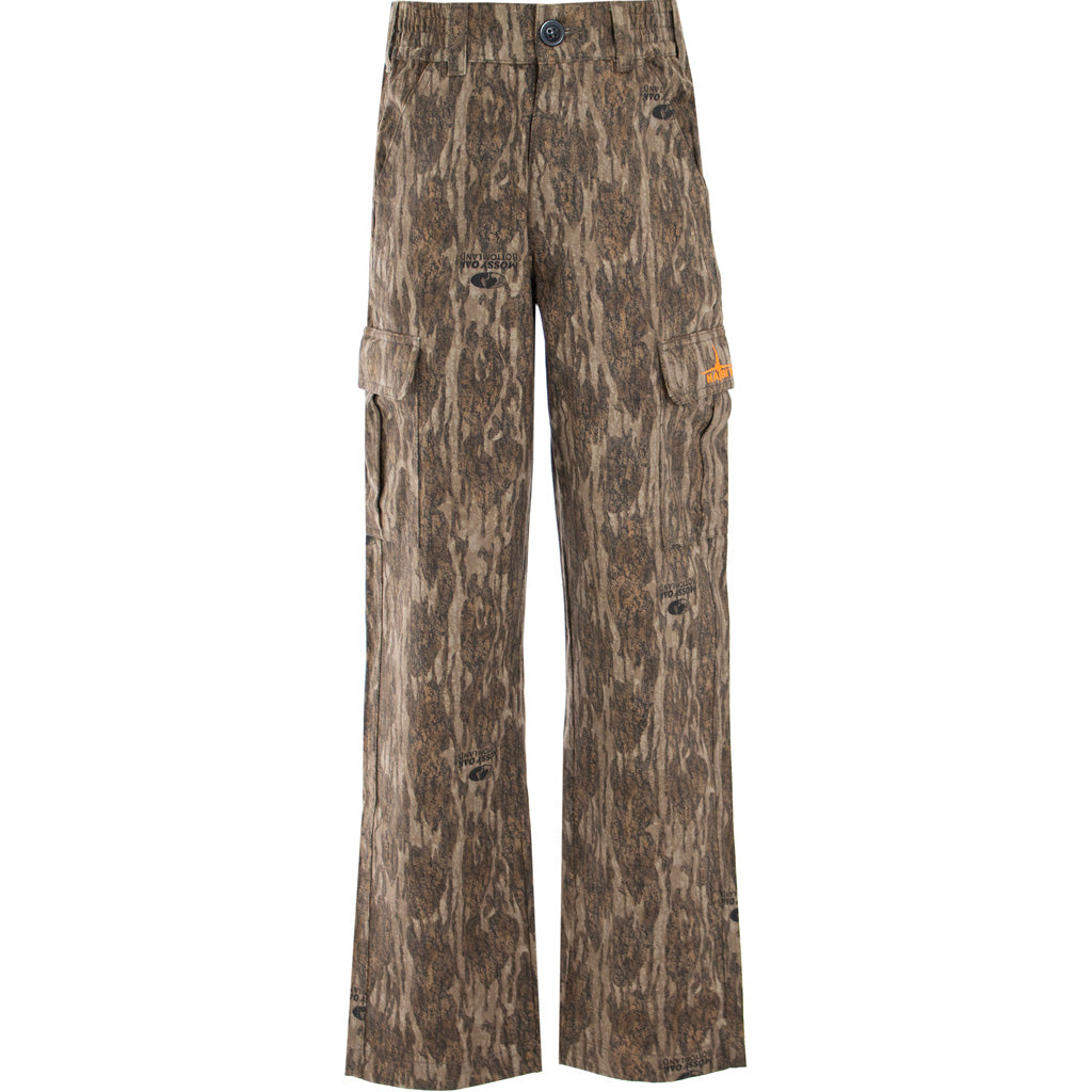 Habit Youth Bear Cave 6 Pocket Camo Pant YXL-Mossy Oak New Bottomland