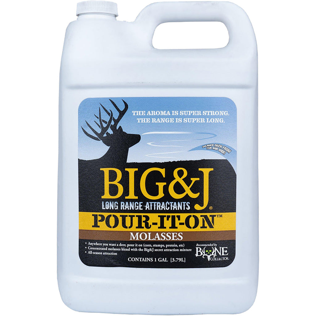 Big and J Pour-It-On Molasses Liquid Attractant 1 gal.