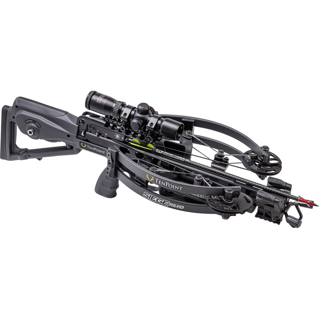TenPoint Siege RS410 Crossbow Package ACUslide Graphite Grey