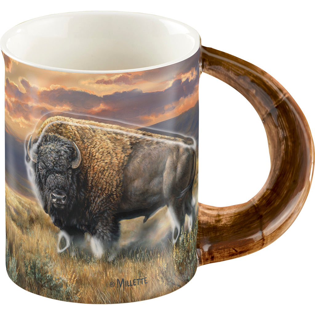 Wild Wings Sculpted Mug Dusty Plains Bison