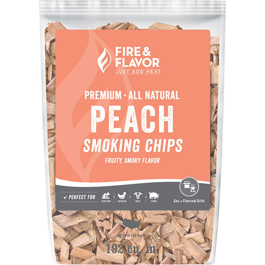 Fire and Flavor Wood Chips Peach 2 lbs.