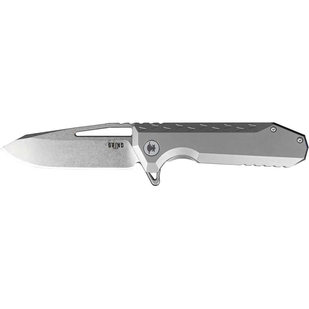 Southern Grind Penguin Folding Knife 3.5 in. Drop Point Satin w/ Titanium