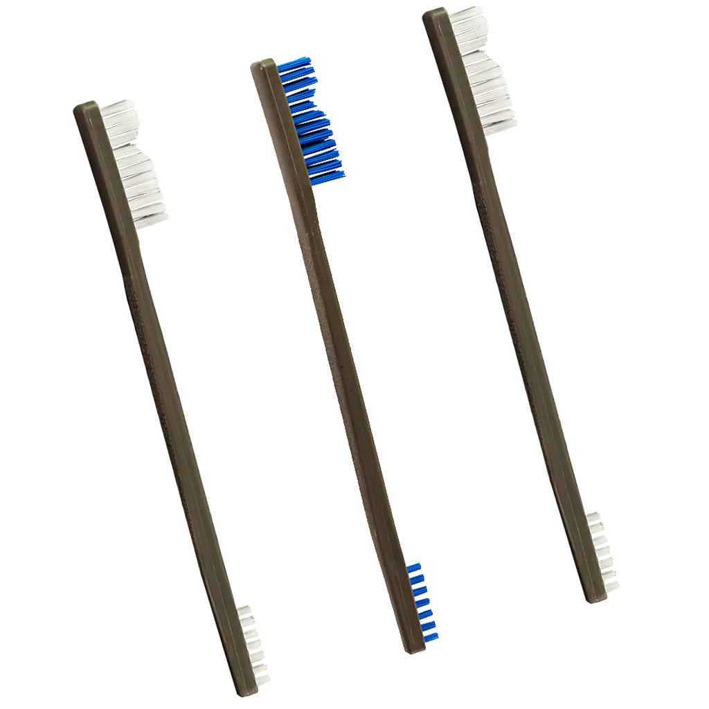 Otis All Purpose Brushes 2 Nylon/1 Blue Nylon 3 Pk.