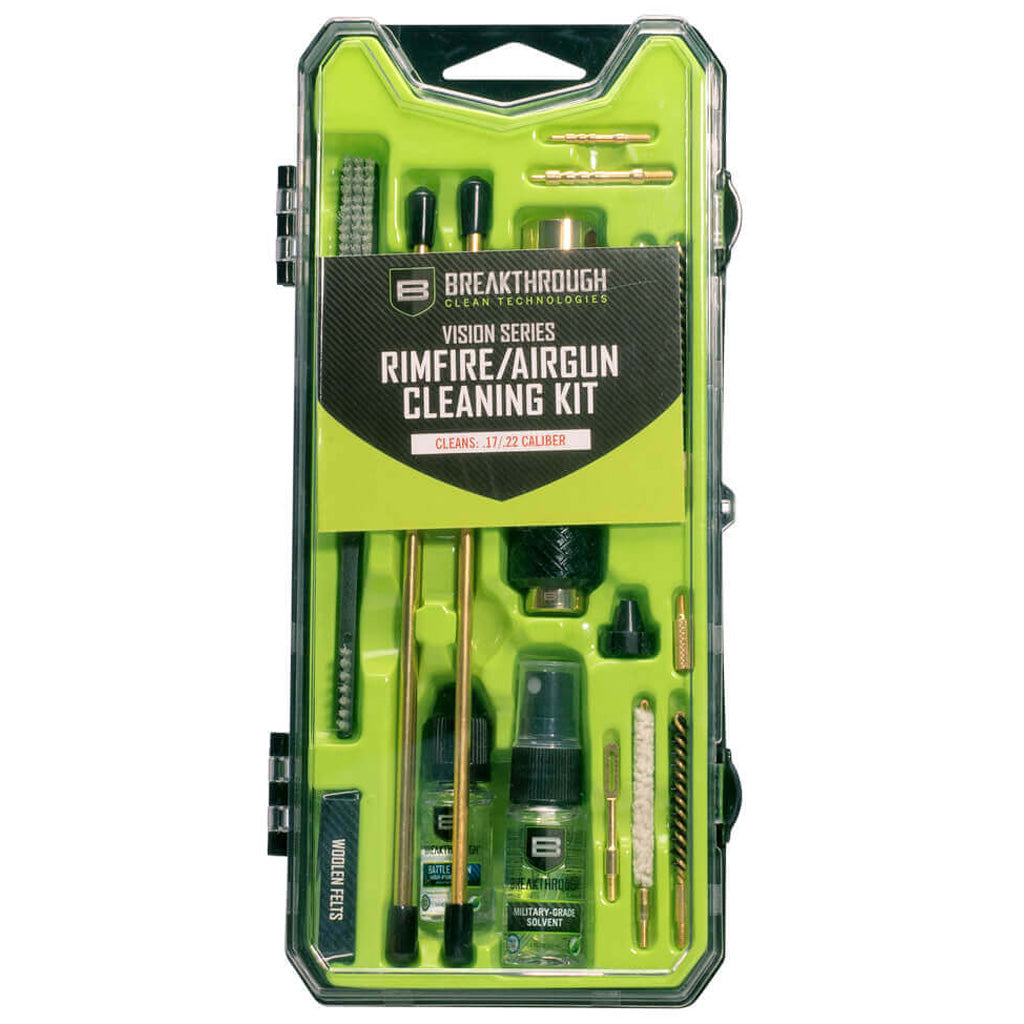 Breakthrough Vision Series Hard Case Cleaning Kit Airgun/rimfire 17 Cal. / 22 Cal.