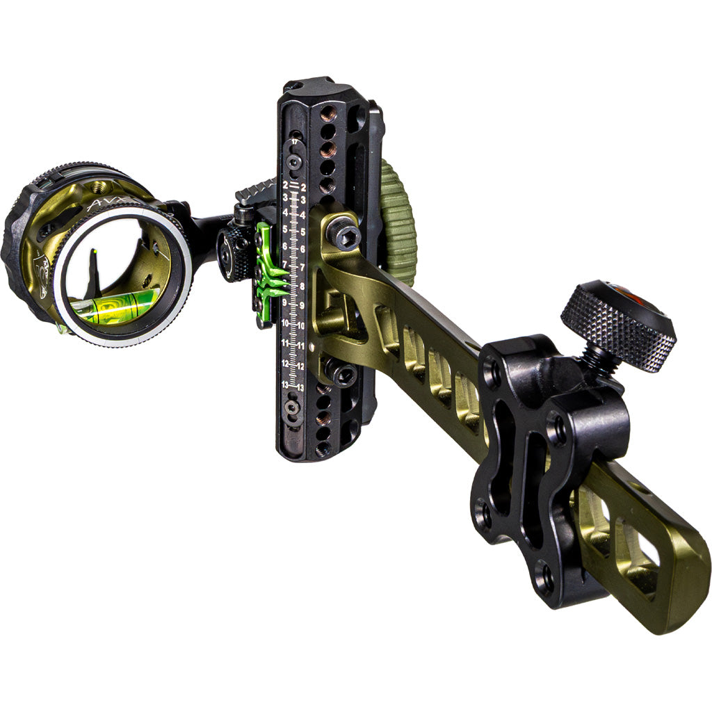 Axcel Driver Plus Slider Sight w/AVX-31 Scope Tactical BH .019 Green Fiber Single Pin RH