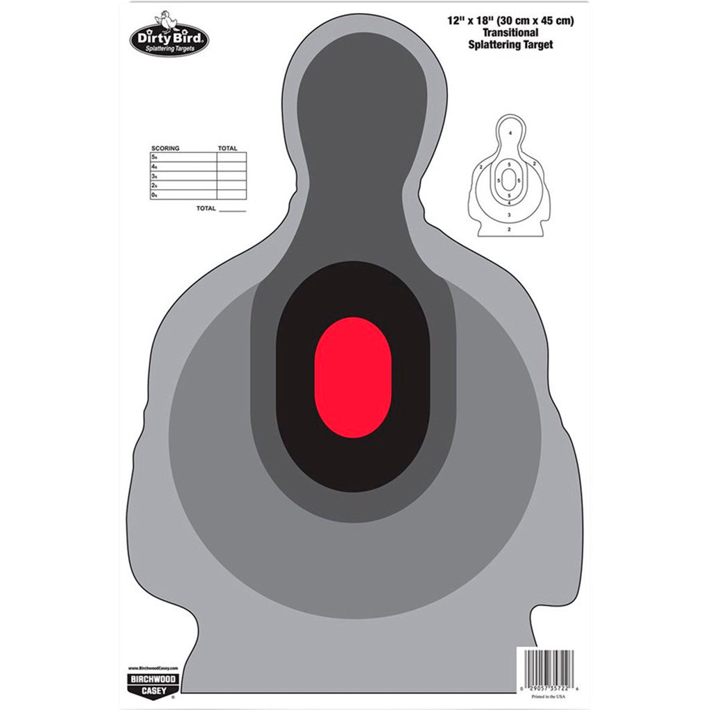 Birchwood Casey Dirty Bird 12"" X 18"" Transitional Target 100 Sheets