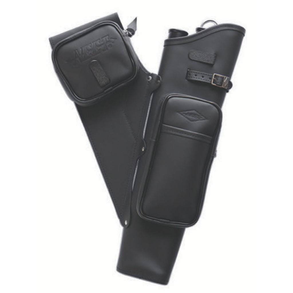 Neet NT-2100 Leather Target Quiver Black RH