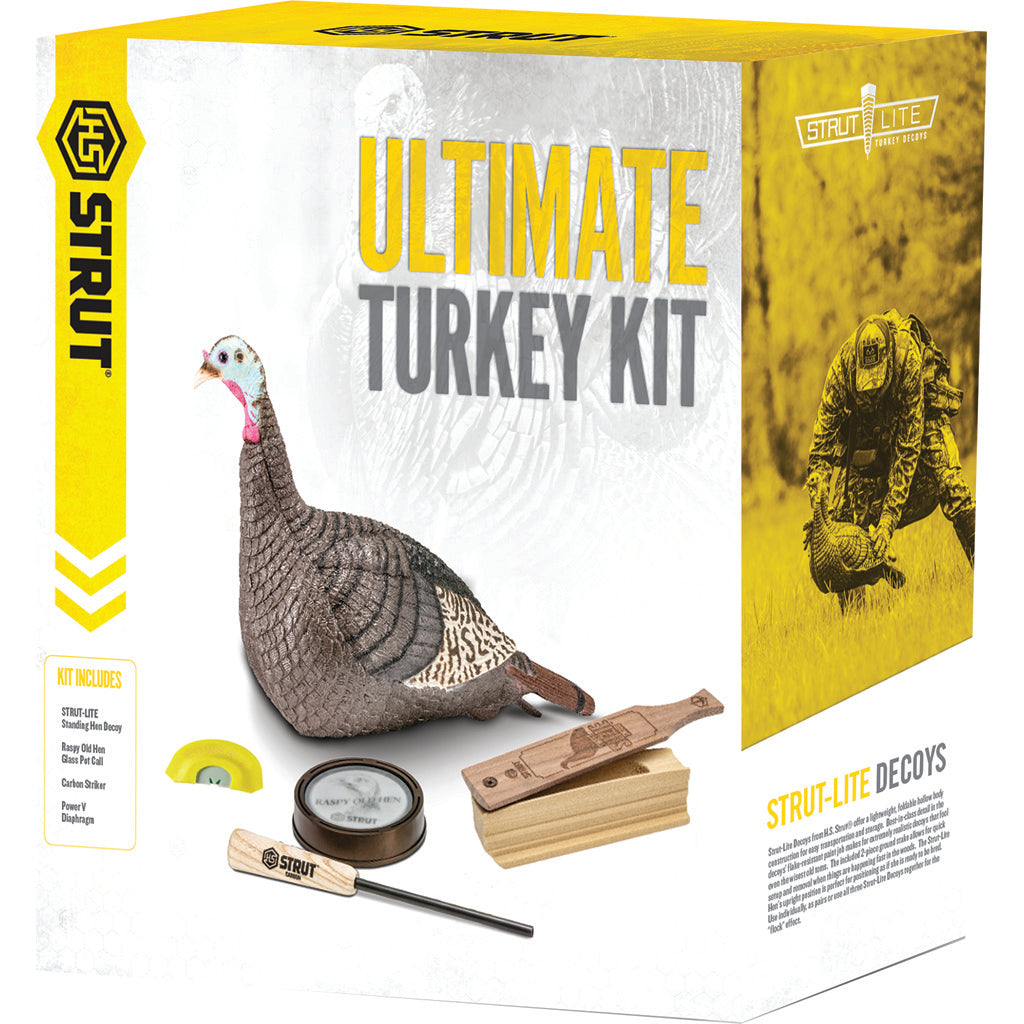 Hunters Specialties Ultimate Turkey Kit Decoy/Box Call/Pot Call/Diaphragm