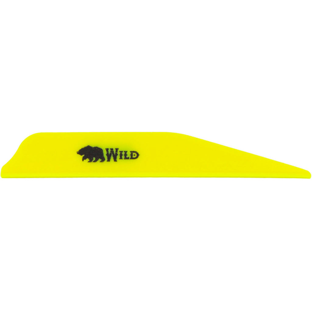 Bohning Wild Vanes 3 in. Neon Yellow 100 pk.