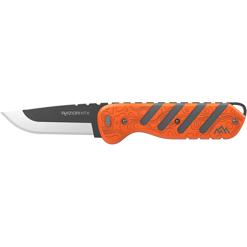 Outdoor Edge Razor Htx 3.0"" Fixed Orange/Gray, 6 Blades