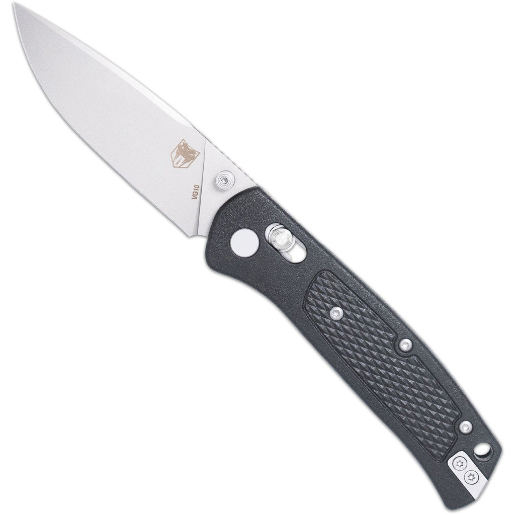 CobraTec EDC Scout Grivory Bar Lock Knife Folding Blade Black