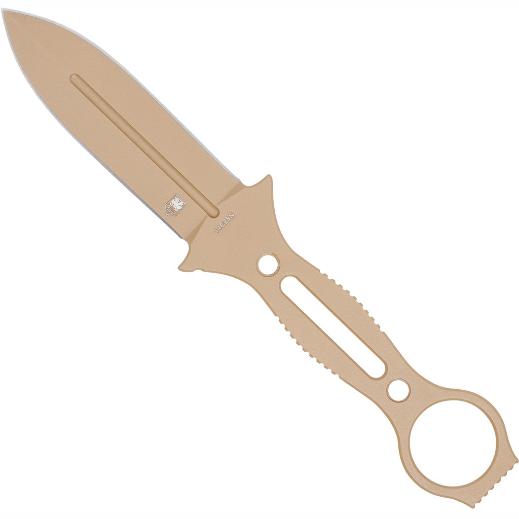 CobraTec Ringed Claymore Dagger Fixed Blade Coyote
