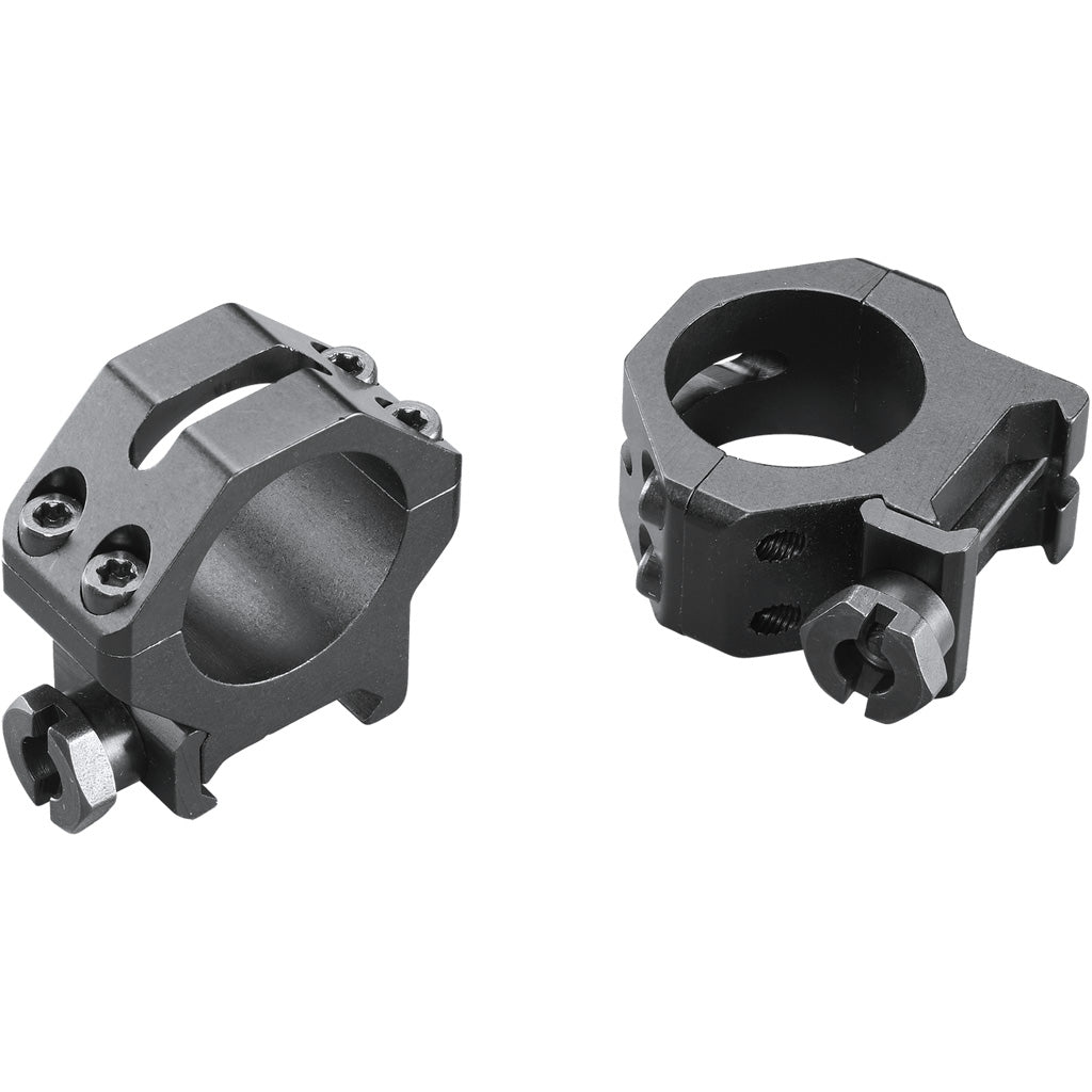 Weaver Classic 4Hole Skeleton Rings Matte Black 1"" Medium Clamshell Pack