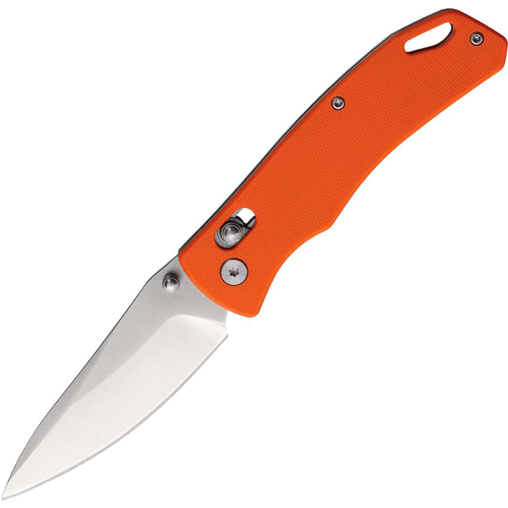 SZCO G10 Rolling Lock Stainless Folder Knife 4.25 in. Orange