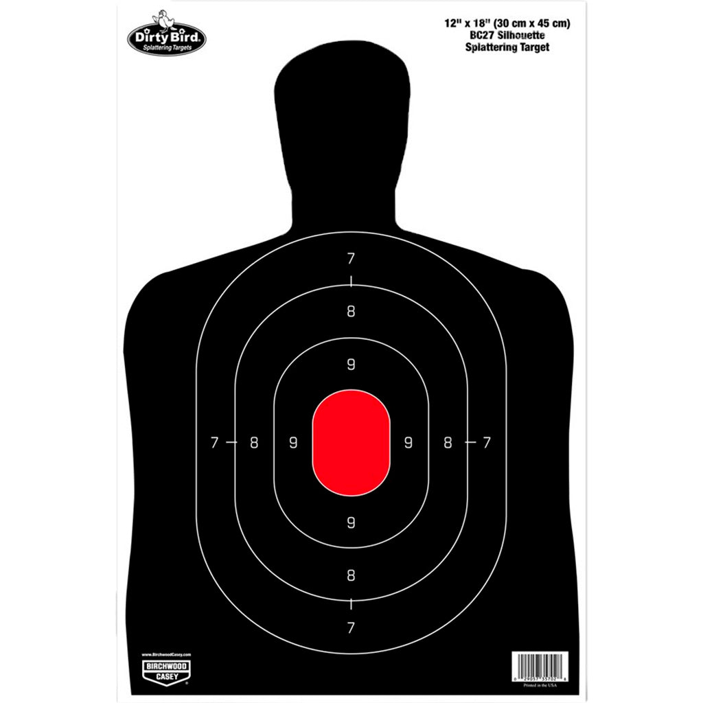 Birchwood Casey Dirty Bird 12"" X 18"" Sillhouette Target 100 Sheets