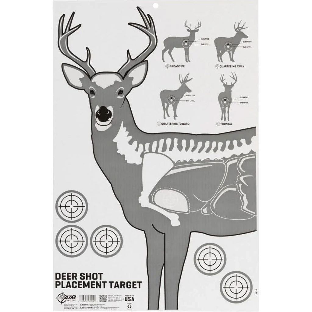 Ez Aim Deer Vitals Corrugated Target 23x25""