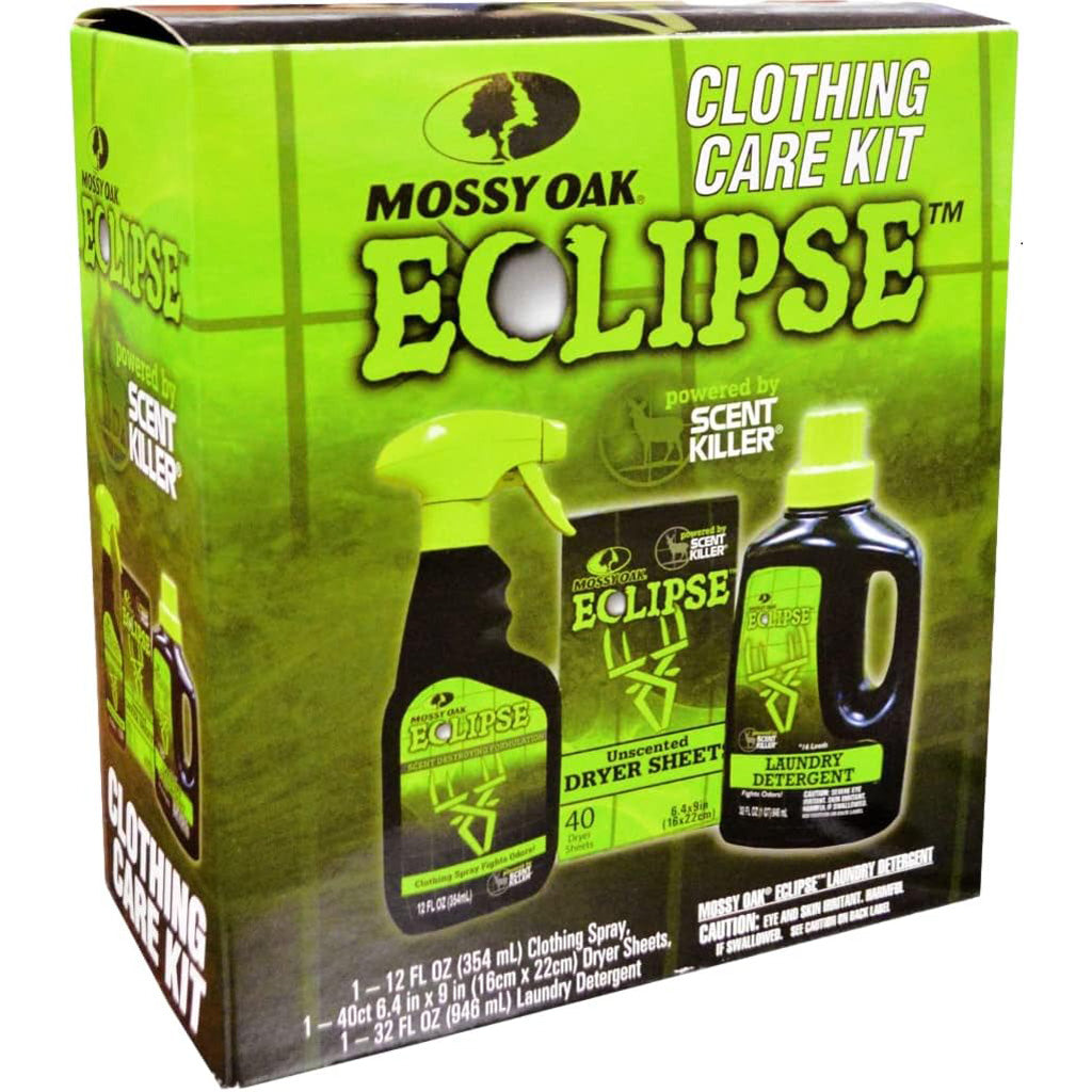 Mossy Oak Eclipse Laundry Kit Spray/Detergent/Dryer Sheets