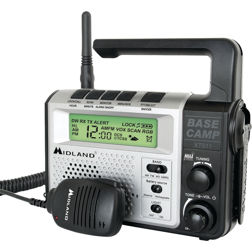 Midland XT511 Base Camp Radio with NOAA Weather