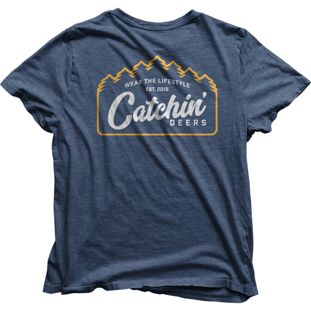 Catchin Deers Hillside Tee Navy Small