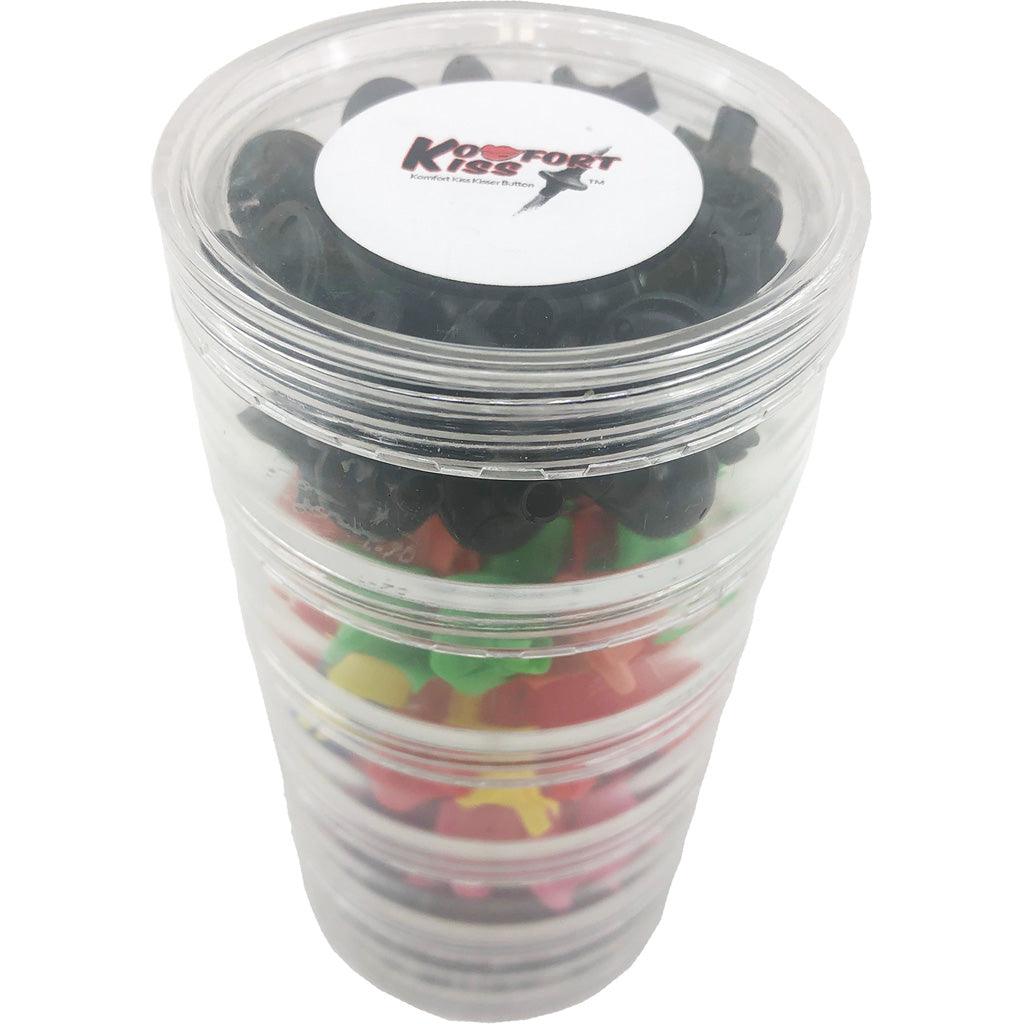Draves Komfort Kiss Kisser Button Assorted Display 100 Pk. - Archery Warehouse
