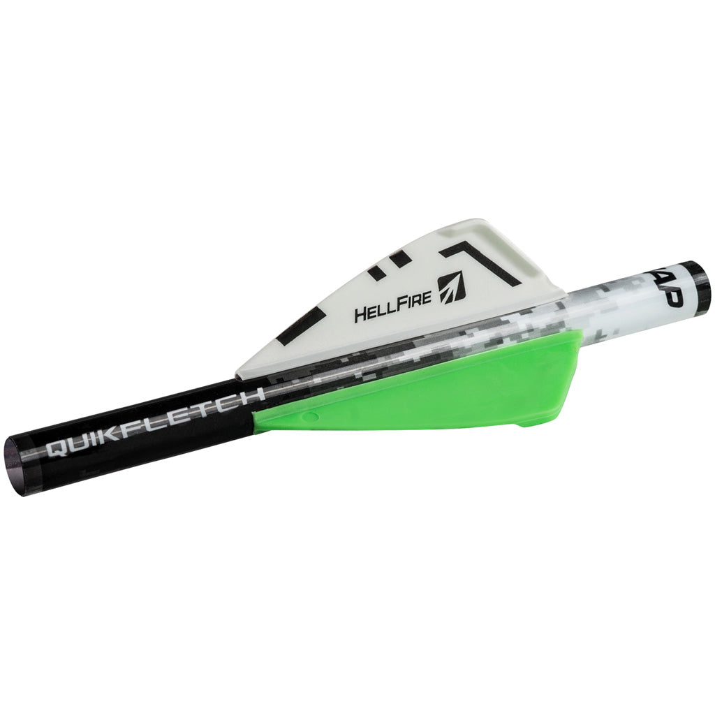 Nap Quikfletch Hellfire White-green-green 2 In. 6 Pk