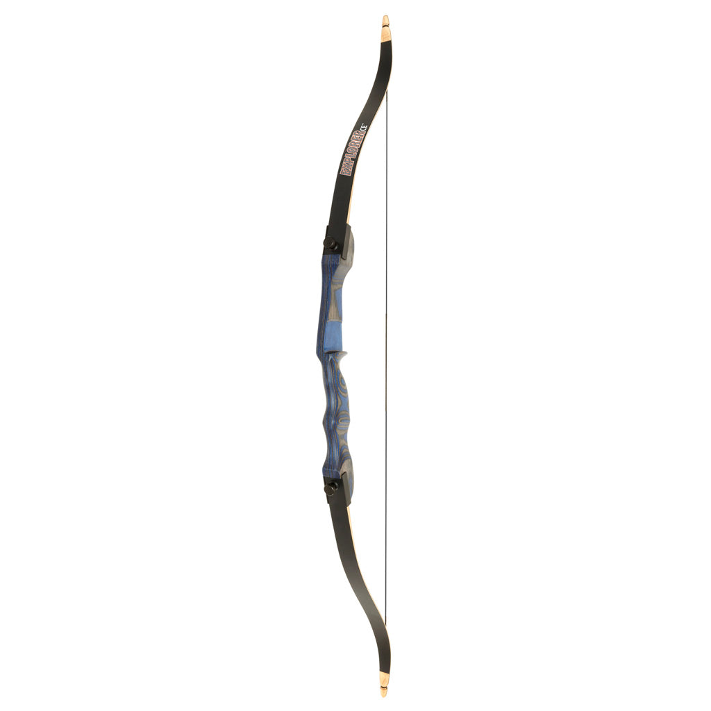 October Mountain Explorer Ce Recurve Bow Blue 54 In. 28 Lbs. Rh