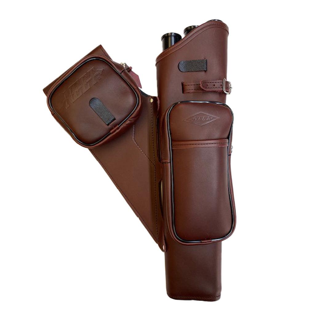 Neet NT-2100 Leather Target Quiver Burgundy RH