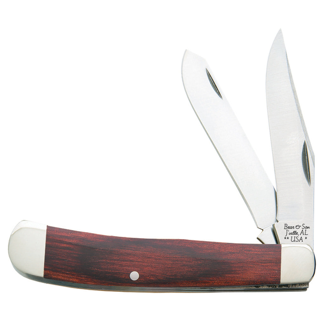 Bear and Son 2 Blade Trapper Rosewood 4 1/8 in.