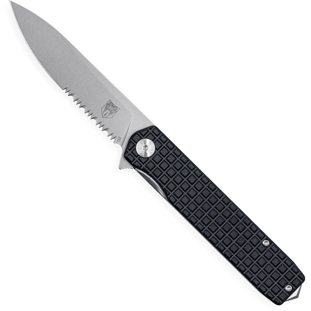 CobraTec Medium Kuzio Drop Folder Knife Folding Blade Black