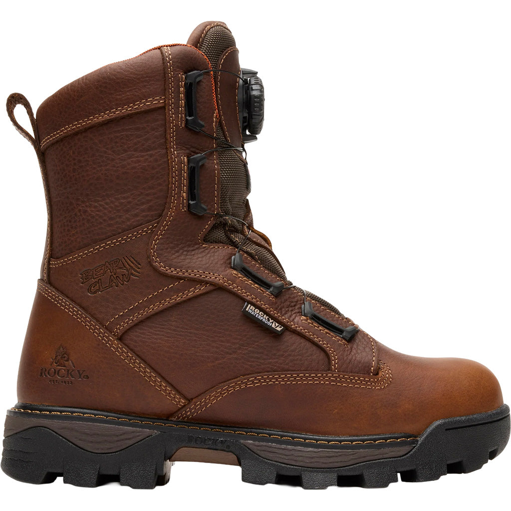Rocky Bearclaw HD Hunting Boot 9" Brown 800g Size 9