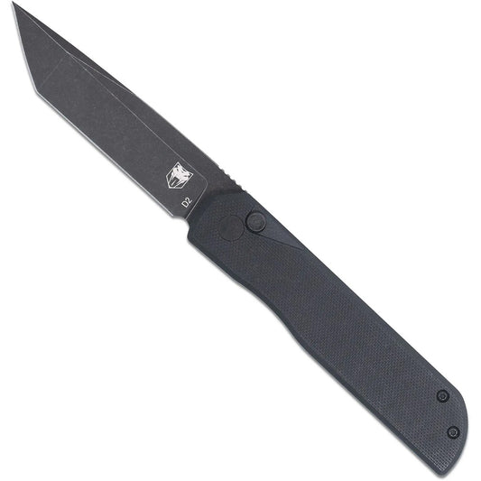 CobraTec Prowler G-10 BLock Tanto Bld Serr Knife Folding Blade Black