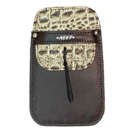 Neet Alligator Embossed Pocket Quiver Tan